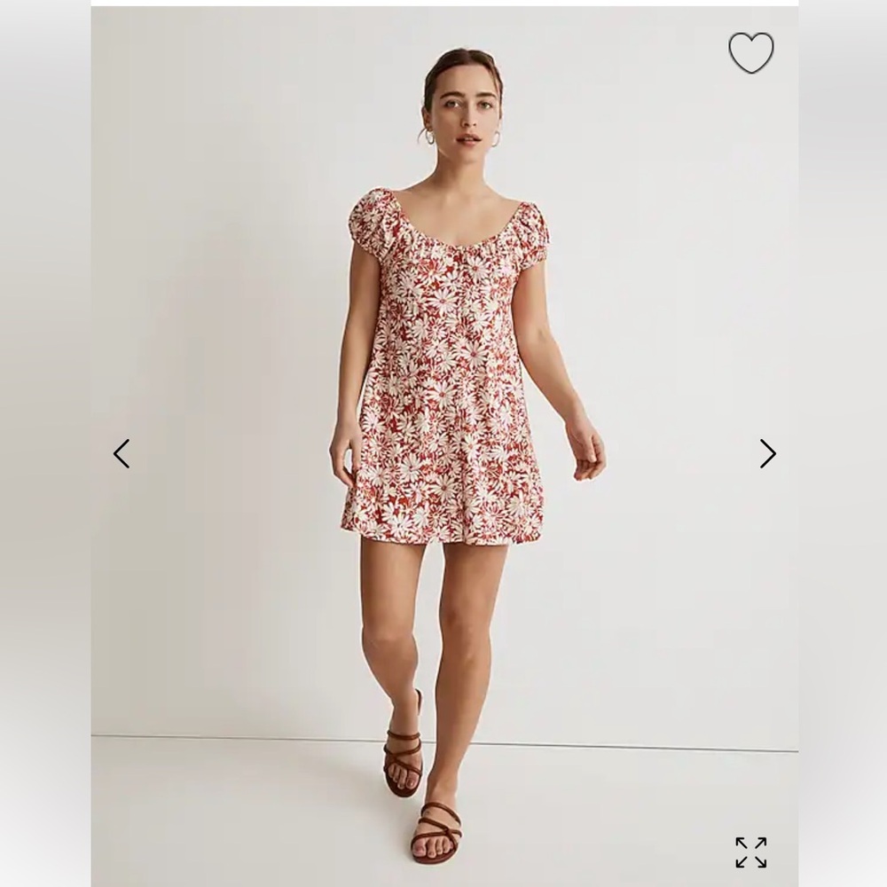 Madewell Margie Mini Dress in Abstract Flora